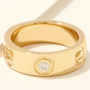 New Women’s Diamond 💎 and 14kt Yellow Gold Eternity Love Ring 💍